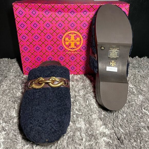 NIB Tory Burch Jessa Shearling Clog - Picture 9 of 11